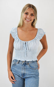 New Day Peasant Style Crop Top