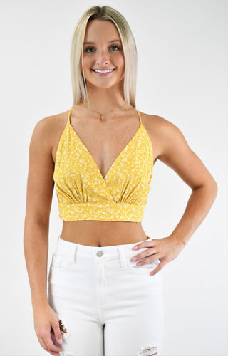 Just the Angle Open Back Crop Top