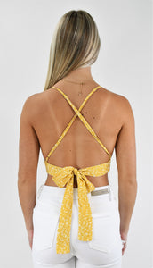 Just the Angle Open Back Crop Top