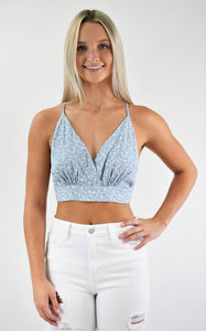 Just the Angle Open Back Crop Top