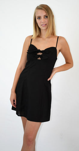 Double Front Tie A-Line Dress