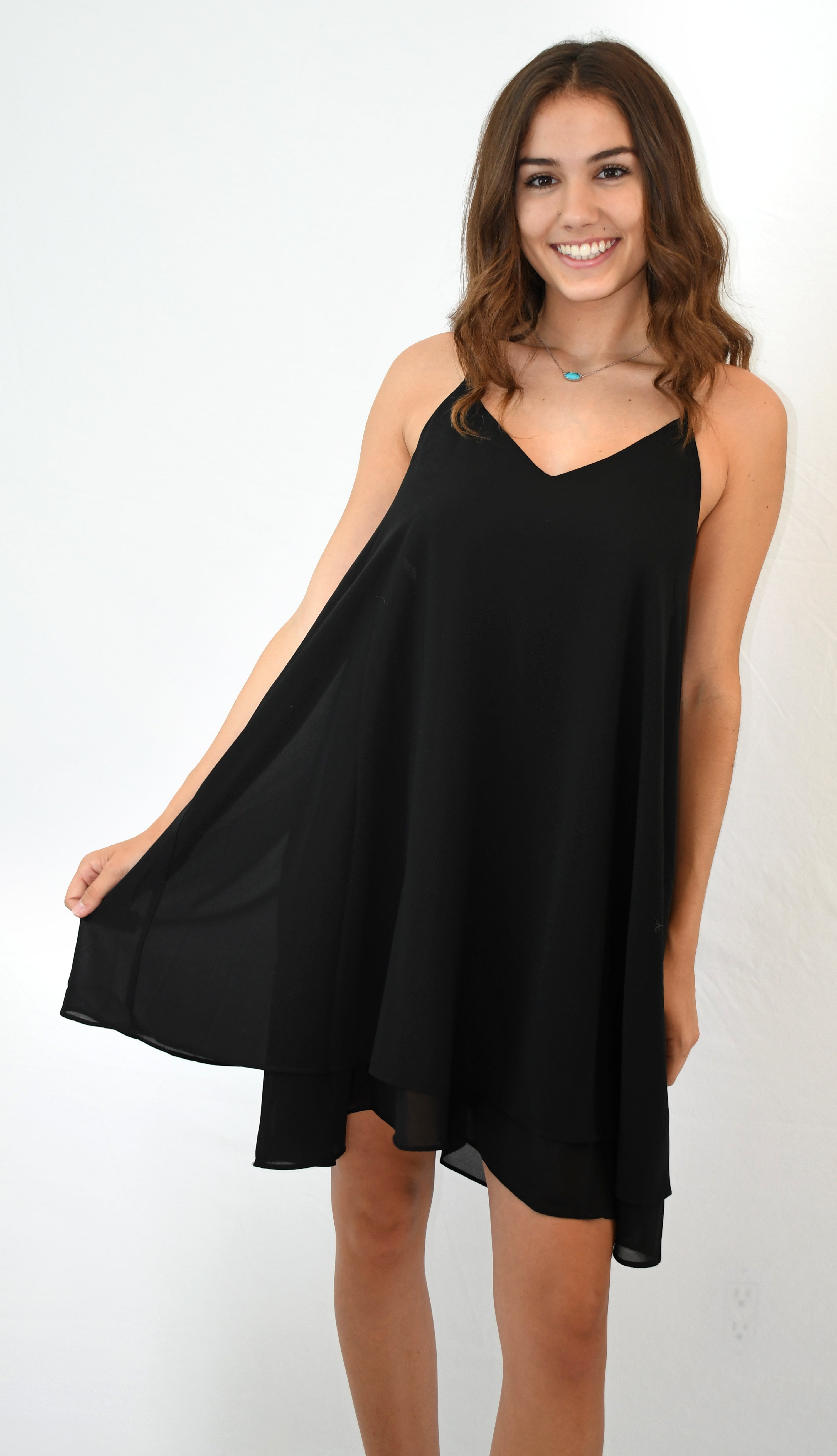 Chiffon Swing Dress M