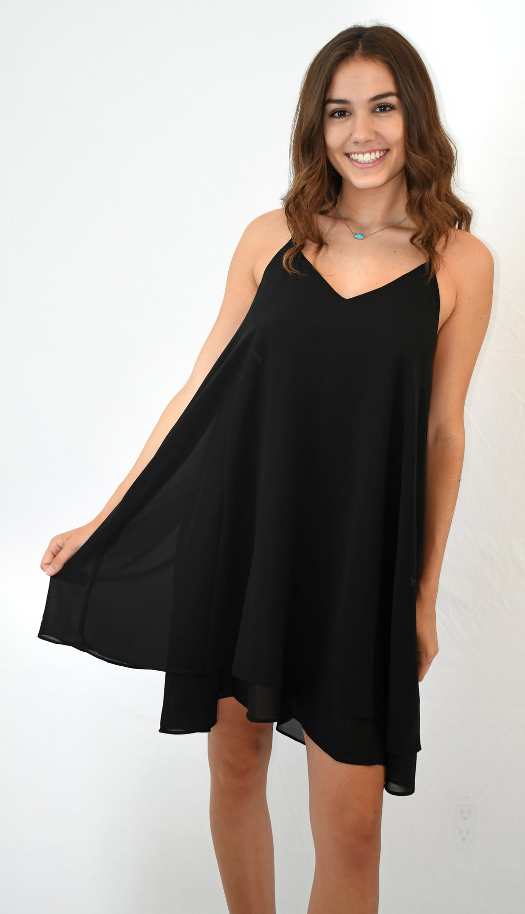 chiffon swing dress Evangeline Blue Chiffon Swing Dress Au Darling