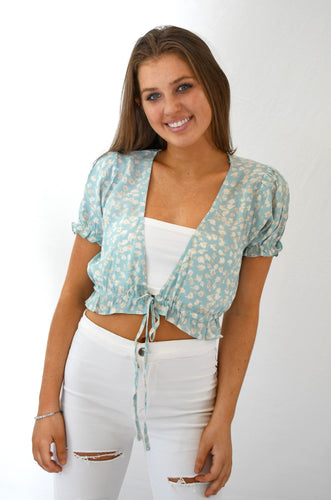 Floral Babydoll Crop Top