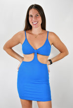 Load image into Gallery viewer, Similar Direction Cut Out Dress With Spaghetti Straps