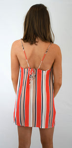 Stripe Shift Mini Dress