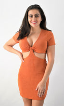 Load image into Gallery viewer, Fit to a T Bodycon Dress With Open Midriff